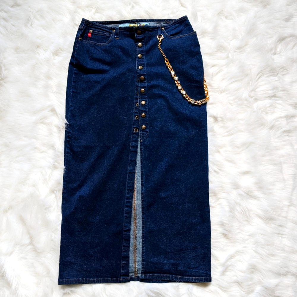 Mudd Jeans Maxi Snap Dress